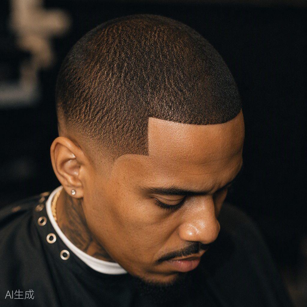 Buzz cut with crisp edges
