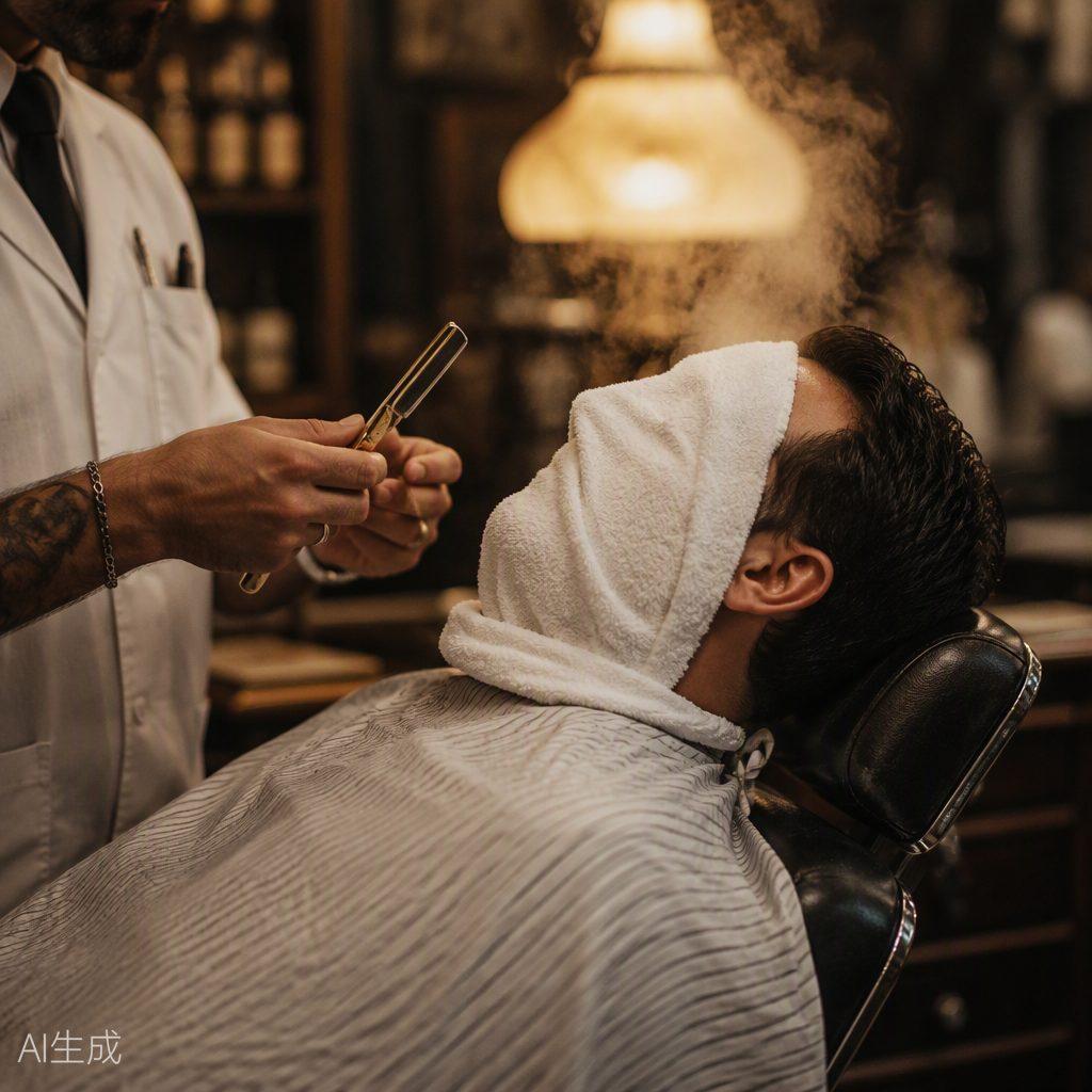Hot towel shave finish